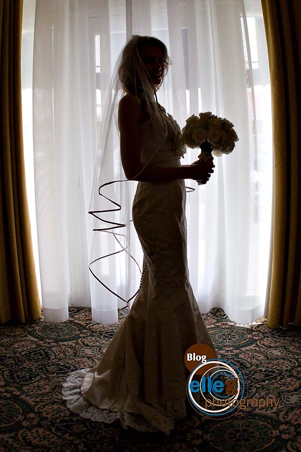 solhouette of the bride at The Grande Colonial Darlington-House-wedding