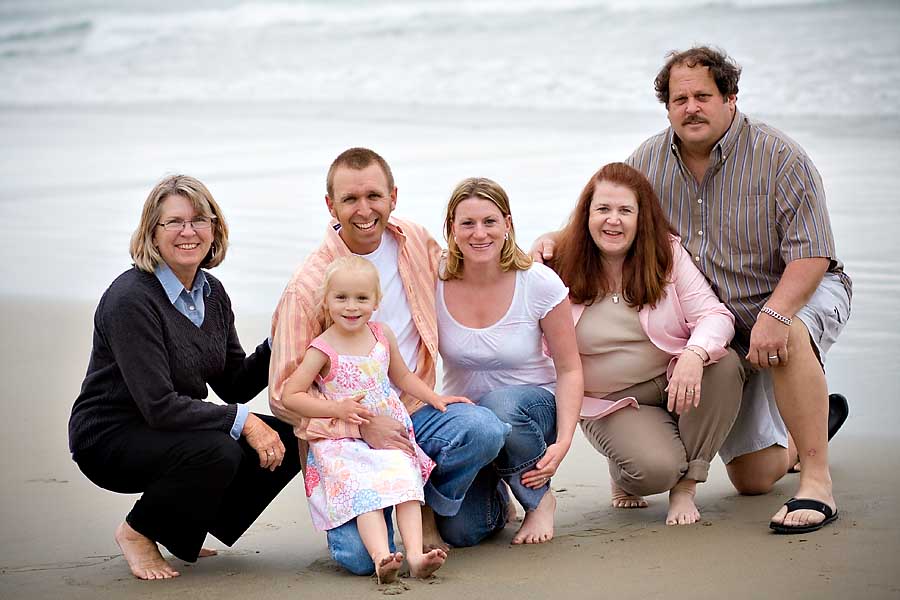 The Glazebrooks family portraits on the beach
