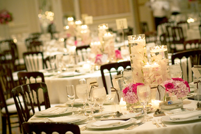 floral arrangement at La Costa wedding