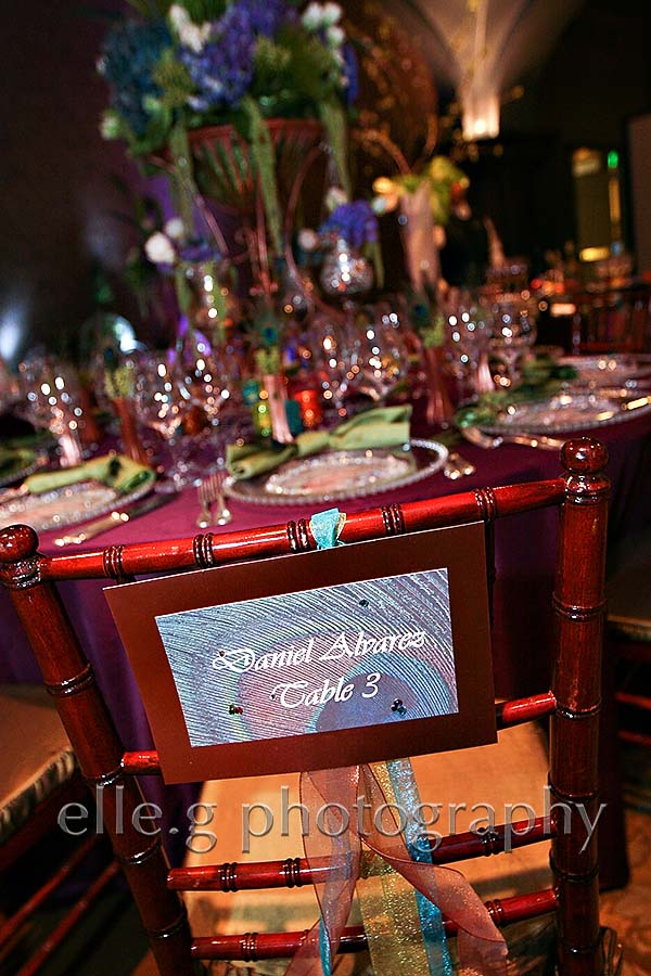 Anns Plans and elle g photography Peacock-inspired-wedding